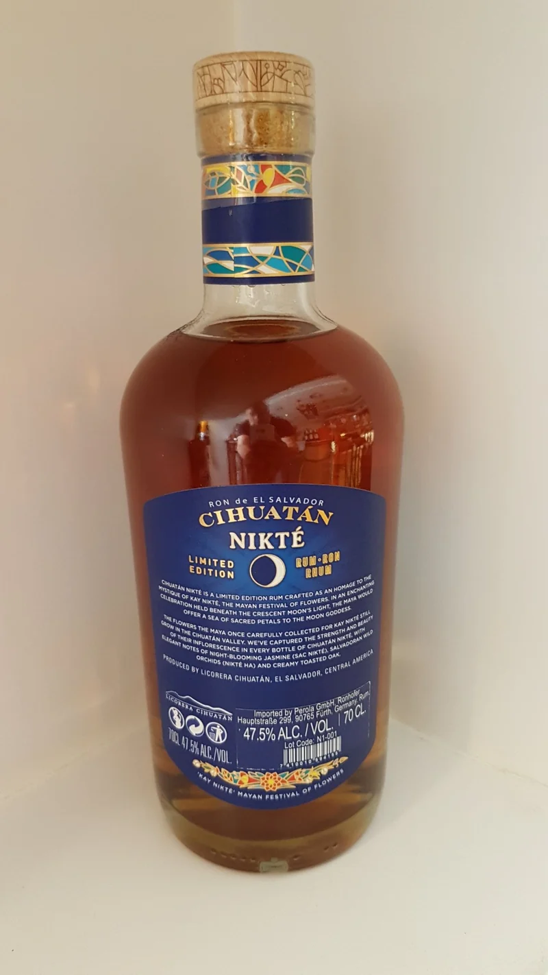 Cihuatan Nikte El salvador 0,7l 47.5% vol. Rhum Rum