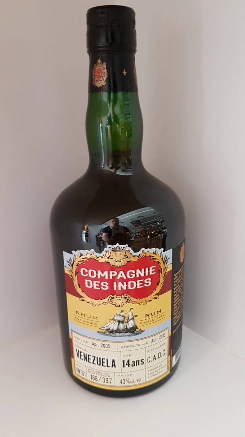 Compagnie des Indes Venezuela 14 0,7l 43% vol. Rhum Rum Fassabfüllung Sonderedition limitiert auf ein Fass