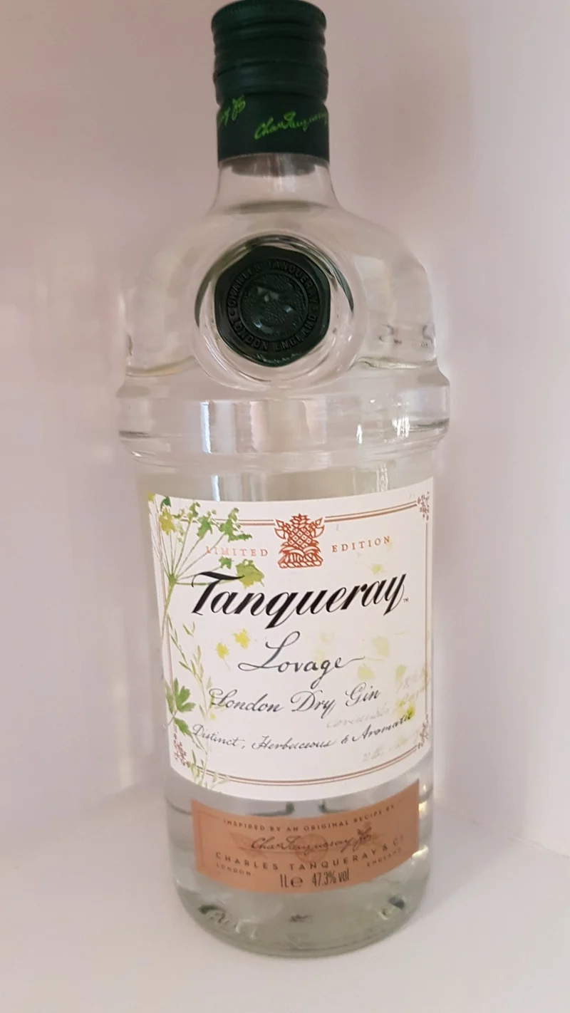 X Tanqueray Gin limitierte Edition Lovage 1,0l Flasche 47.3 % vol. mit Liebstöckel
