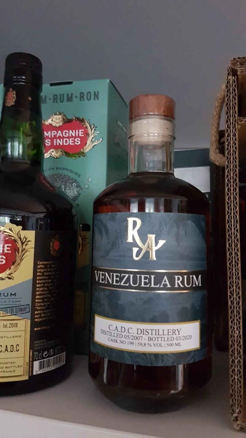 RA Venezuela CADC 2007 12y 0,5l 59.8%vol. Single cask Rum Artesanal