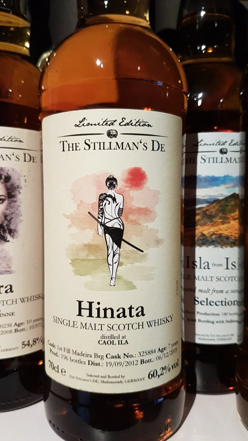Caol Ila Single cask 12y Madeira cask Hinata The Stillmans 7y 0,7l 60.2% vol. Whisky