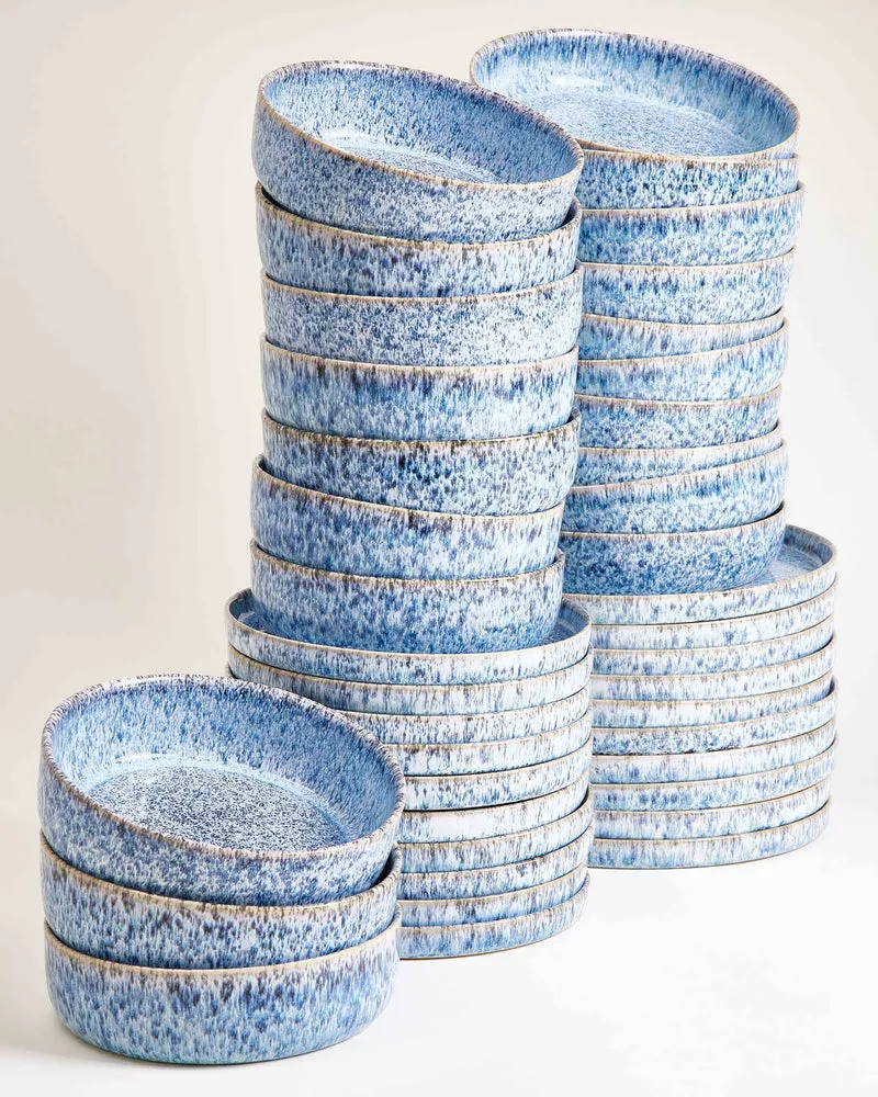 Cordoama Geschirr-Set modern blau 40-teilig