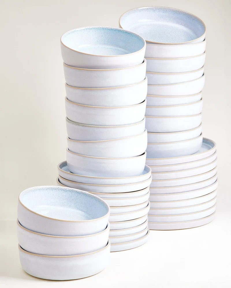 Cordoama Geschirr-Set modern azur 40-teilig
