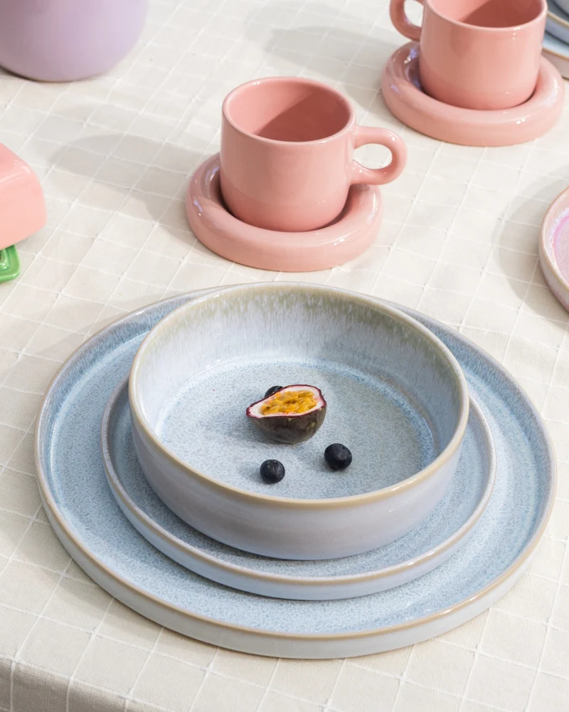 Cordoama Geschirr-Set modern azur 40-teilig