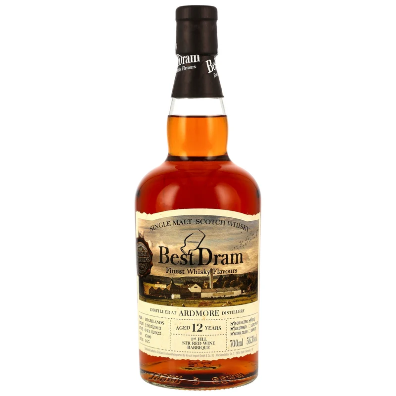 BEST DRAM - Ardmore 2013/2025 12 Jahre 1st Fill STR Wine Barrique #590 - 56,3% Vol.