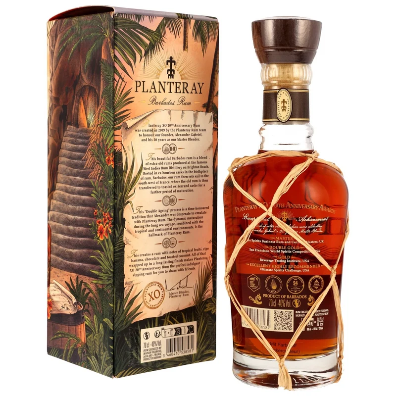 PLANTERAY - Barbados XO 20th Anniversary Rum - 40% Vol.