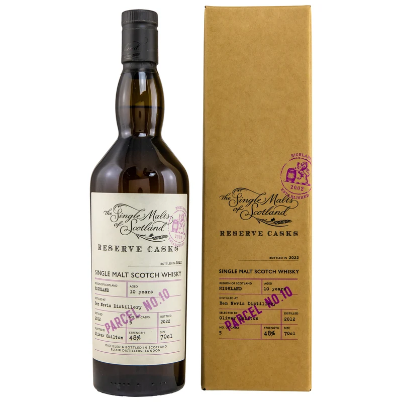 BEN NEVIS - 2012/2022 10 Jahre Reserve Cask Parcel 10 (SMoS) - 48% Vol.