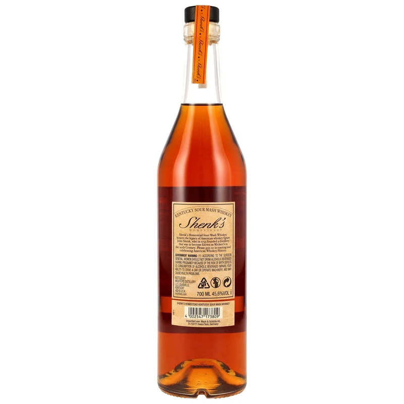 SHENK`S - Homestead Sour Mash Whiskey 2025 - 45,6% Vol.