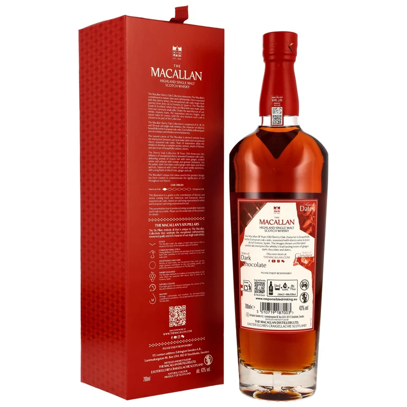 MACALLAN - 18 Jahre Sherry Oak 2025 - 43% Vol.