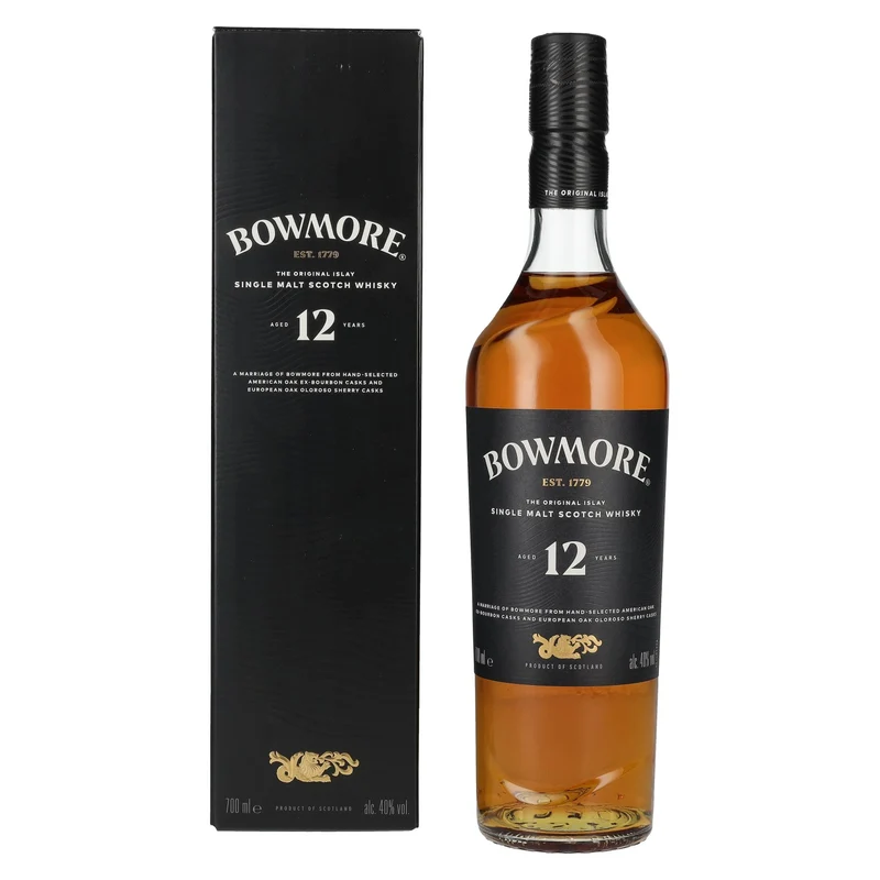 Bowmore 12 Years Old Islay Single Malt 40% Vol. 0,7l in Geschenkbox