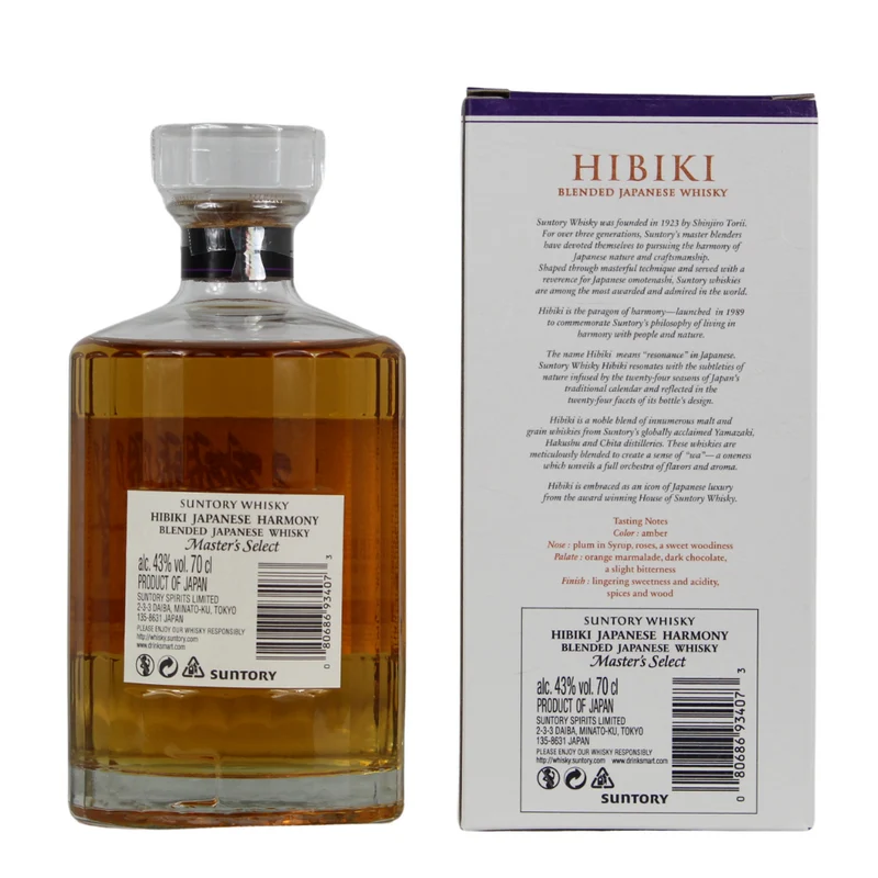 Hibiki Japanese Harmony Master´s Select 43% 0,7l