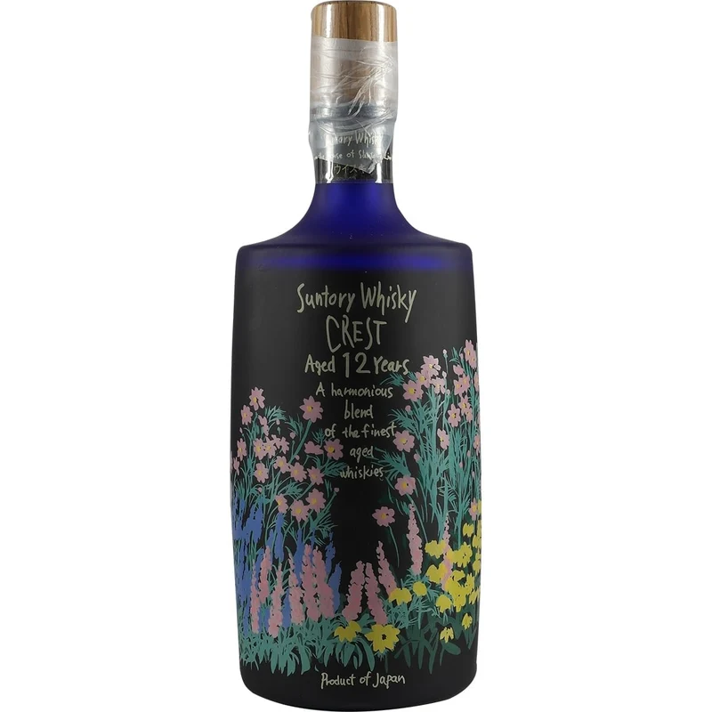 Suntory Crest 12 Years Flower Dekanter