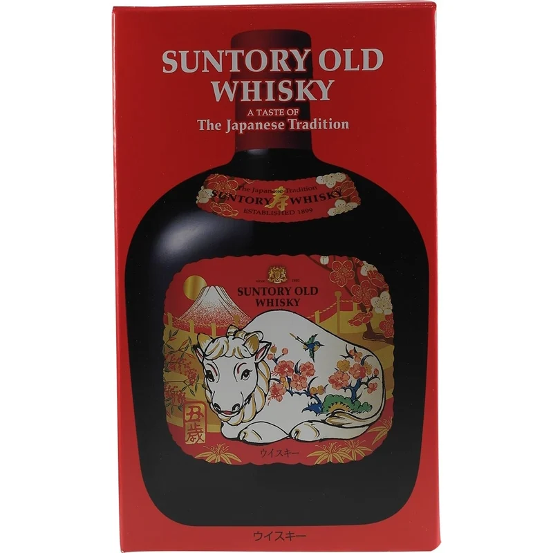 Suntory Old Whisky Zodiac Sternzeichen Flasche Ox Büffel 2021