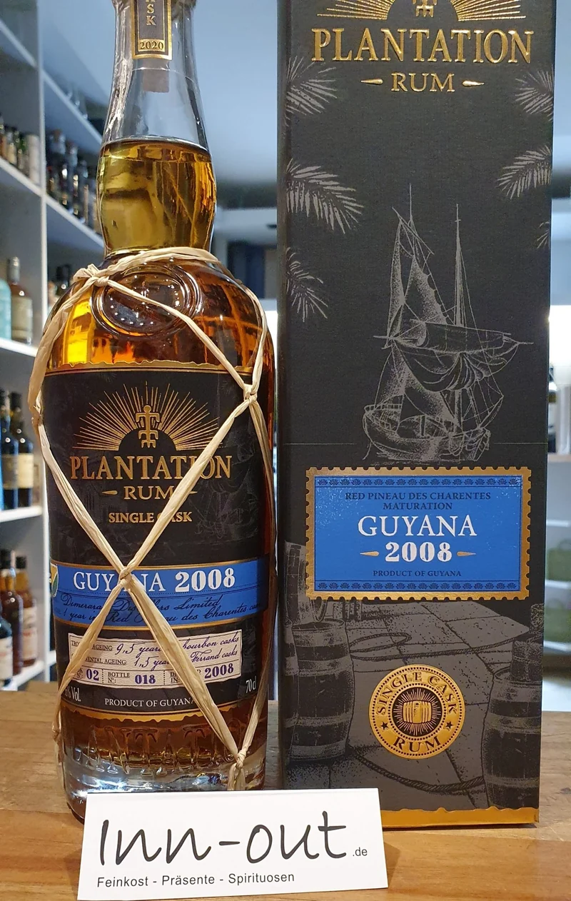 Plantation Guyana red PdC 2008 2020 47,6% 0,7 l Rum single cask Rum Planteray