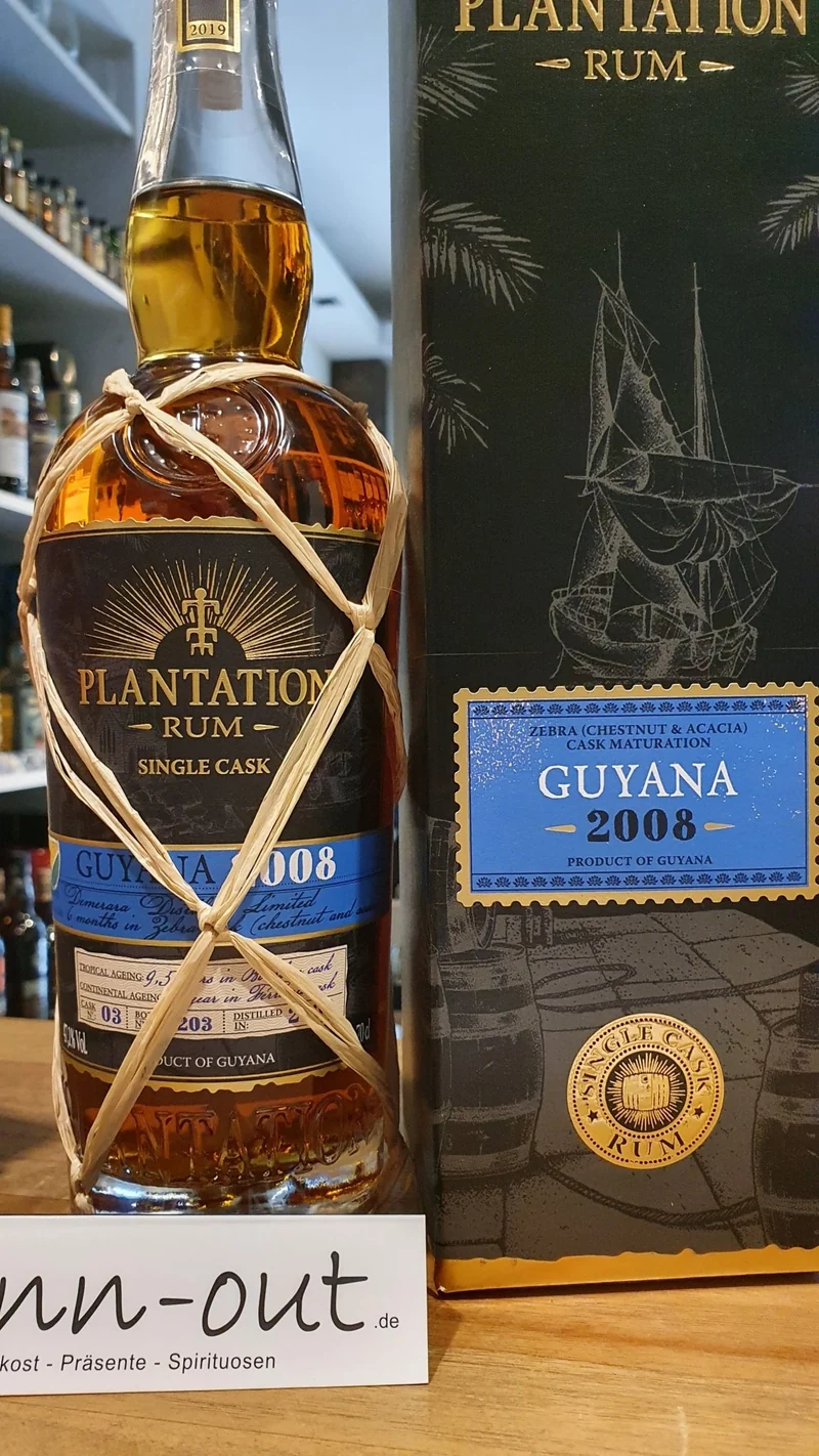 Plantation Guyana Zebra 2008 2019 XO 0,7l 47,1% vol. Rum single cask Planteray