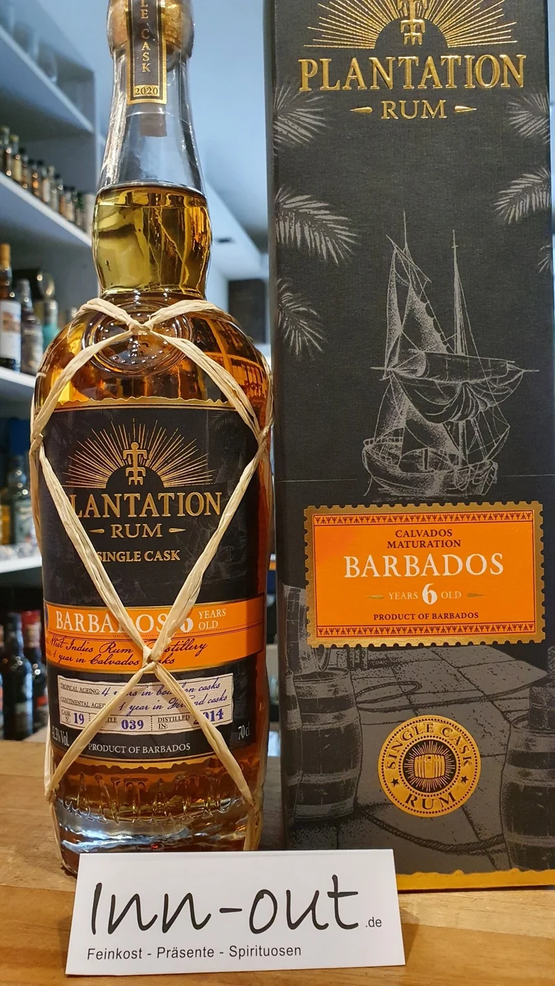 Plantation Barbados 6 y XO Calvados 2014 0,7l 41,3% vol. single cask Rum rh Planteray 2020