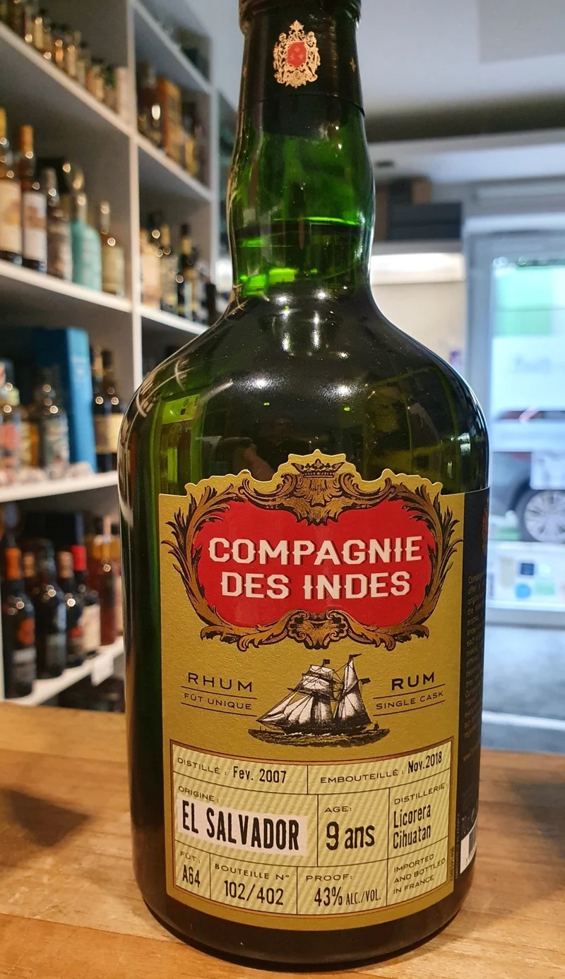 Compagnie des Indes El Salvador 9 0,7l 43%vol. Rum CDI