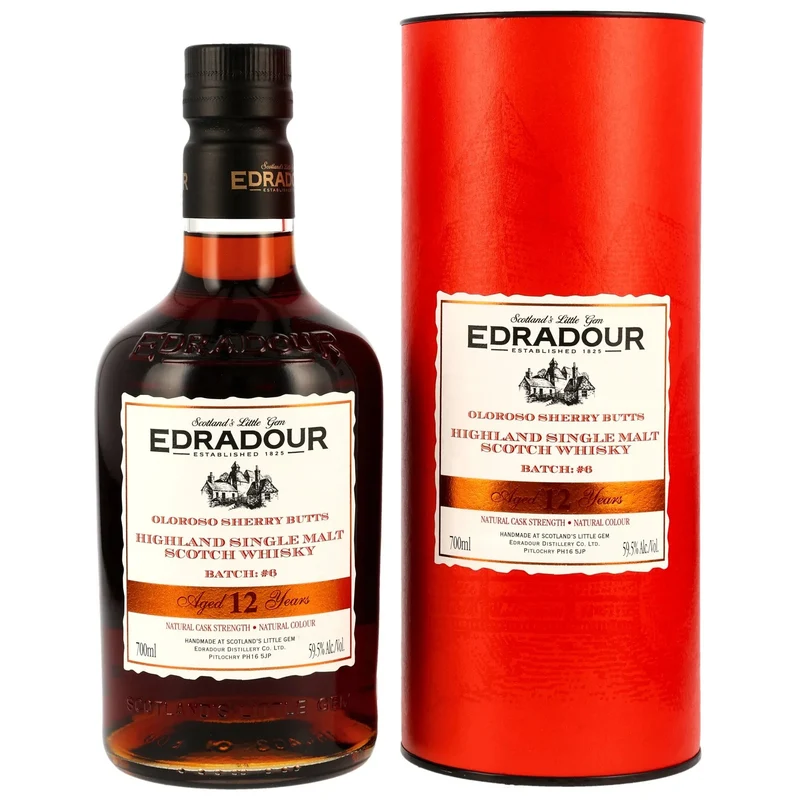 Edradour 12 y.o. – Oloroso Sherry Butts – Batch #6 59,5% vol. 700ml