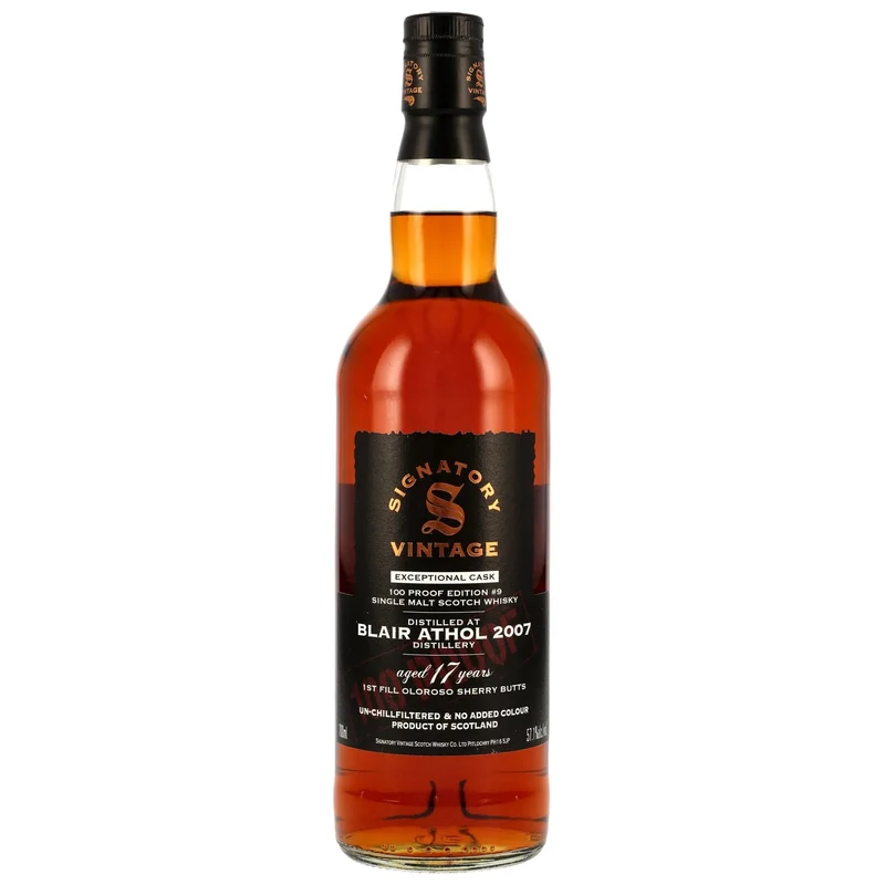 Blair Athol 2007/2025 17 Jahre Signatory 100 PROOF Exceptional Cask Edition #9 57,1% vol. 700ml