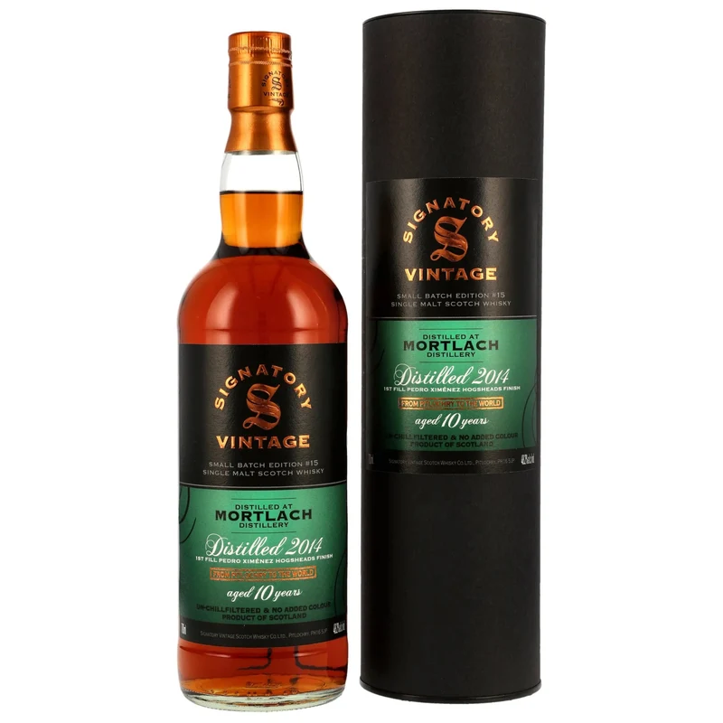 Mortlach 2014/2025 Signatory 1st Fill PX Finish Small Batch Edition #15 48,2% vol. 700ml