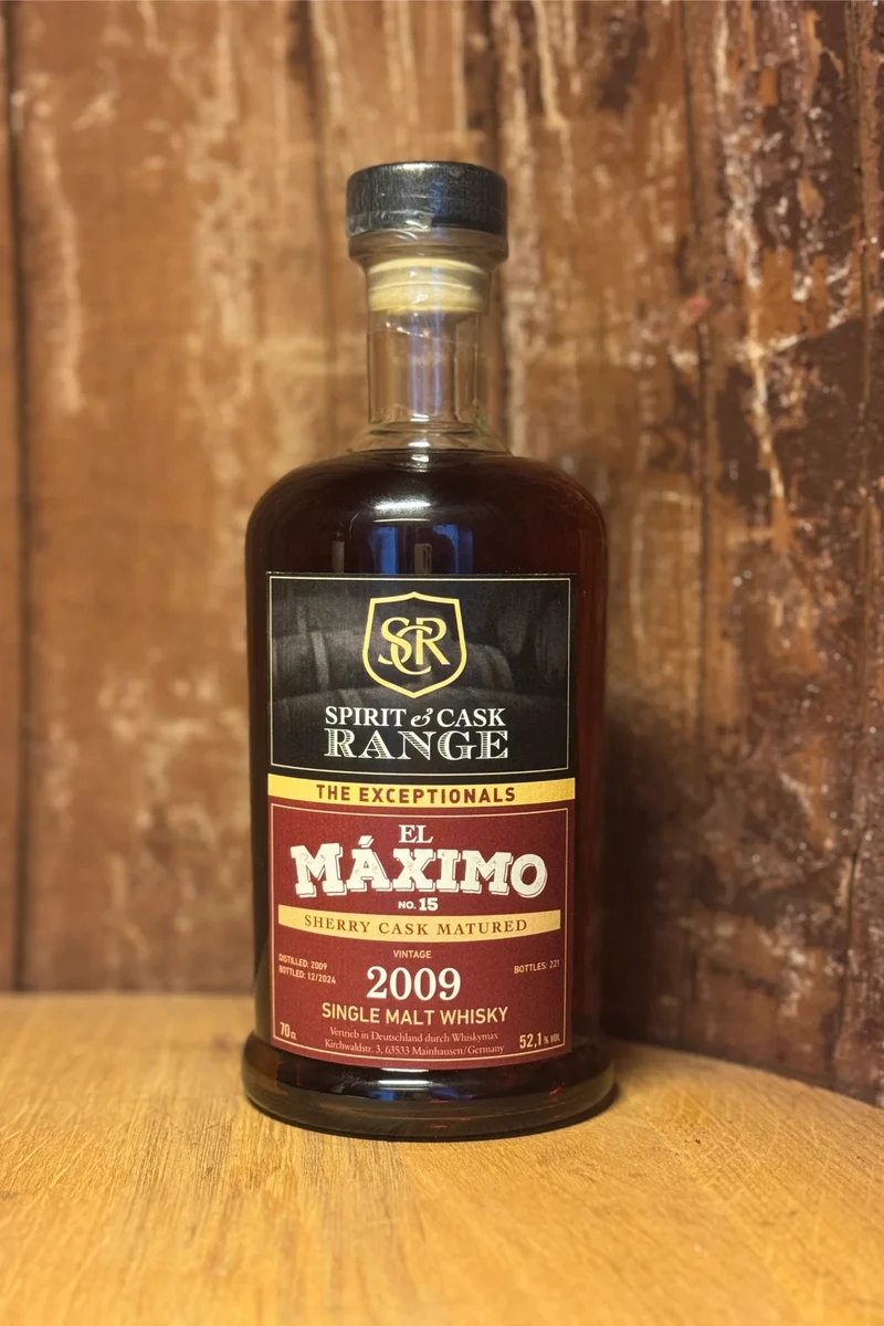El Máximo 2009/2024 No. 15 Wx Spirit & Cask Range Sherry Cask Matured 52,1% vol. 700ml