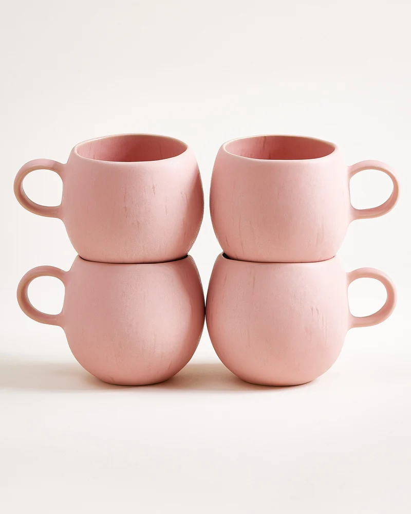 Sintra Tasse groß rosé 4er-Set