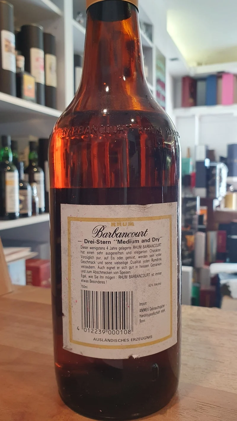 Barbancourt 3 Star Rum 70er / 80er 0,7l 43 %vol. Rum extrem selten