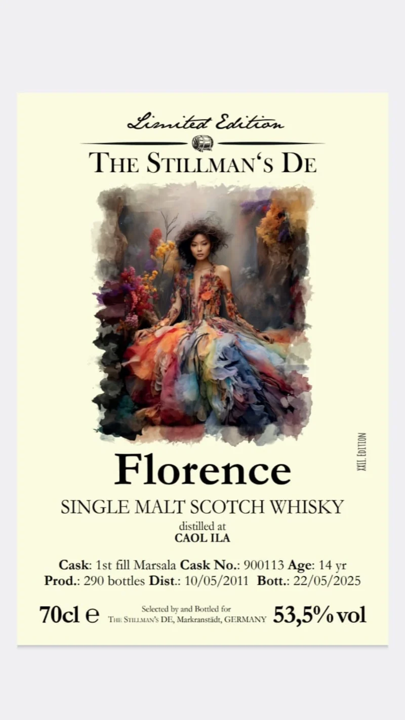 Caol Ila 2011 Single Marsala cask 14y Florence The Stillmans Whisky 0,7l 53,5%vol. #900113