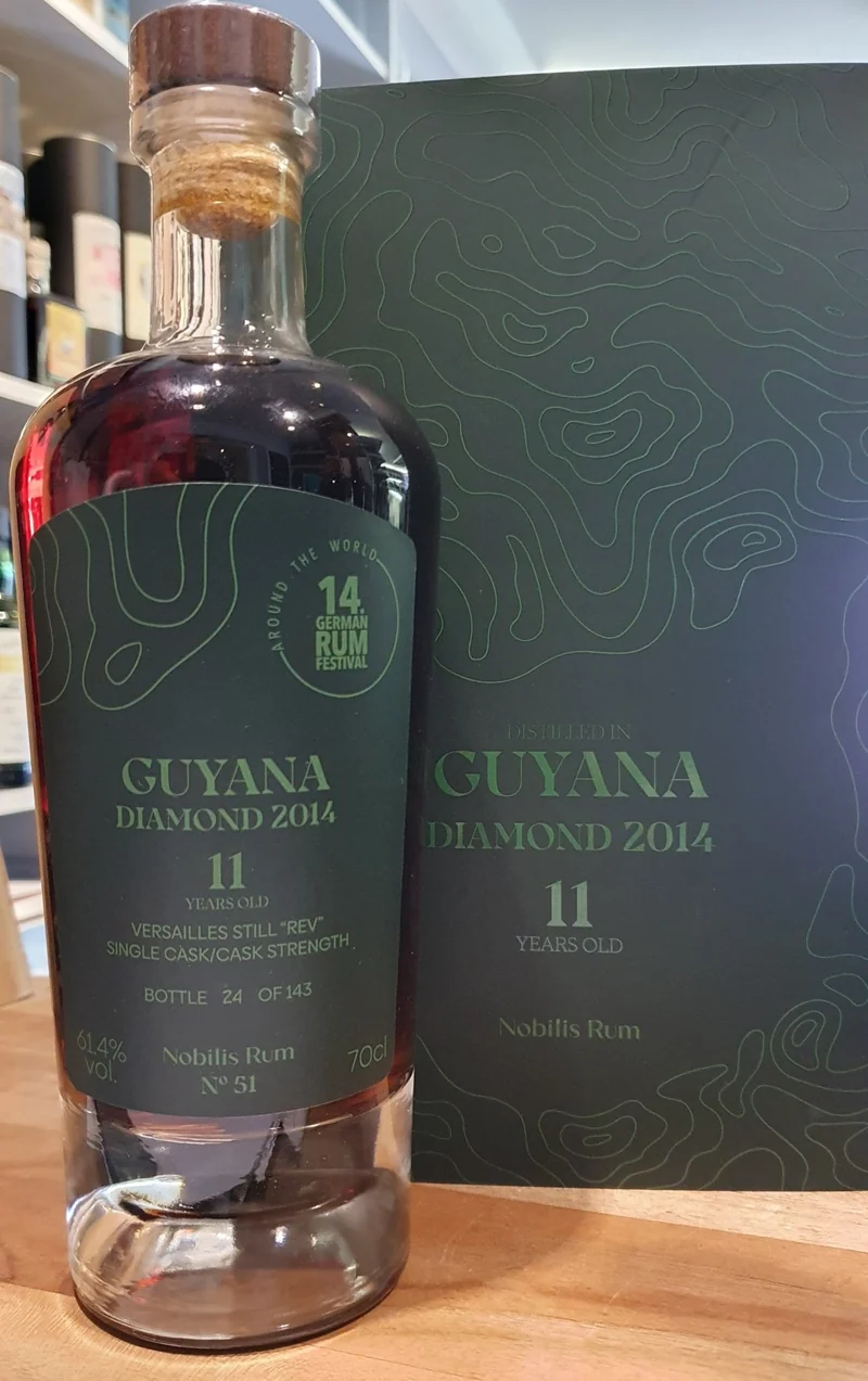 Nobilis Guyana Diamond 2014 2025 REV 11 y GRF 0,7l #51 61,4 %vol. single cask rum