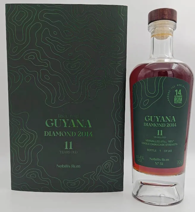 Nobilis Guyana Diamond 2014 2025 REV 11 y GRF 0,7l #51 61,4 %vol. single cask rum