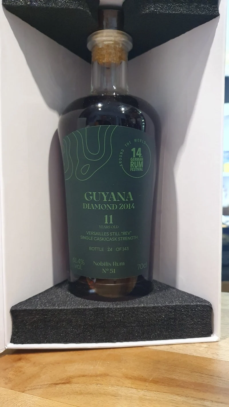 Nobilis Guyana Diamond 2014 2025 REV 11 y GRF 0,7l #51 61,4 %vol. single cask rum