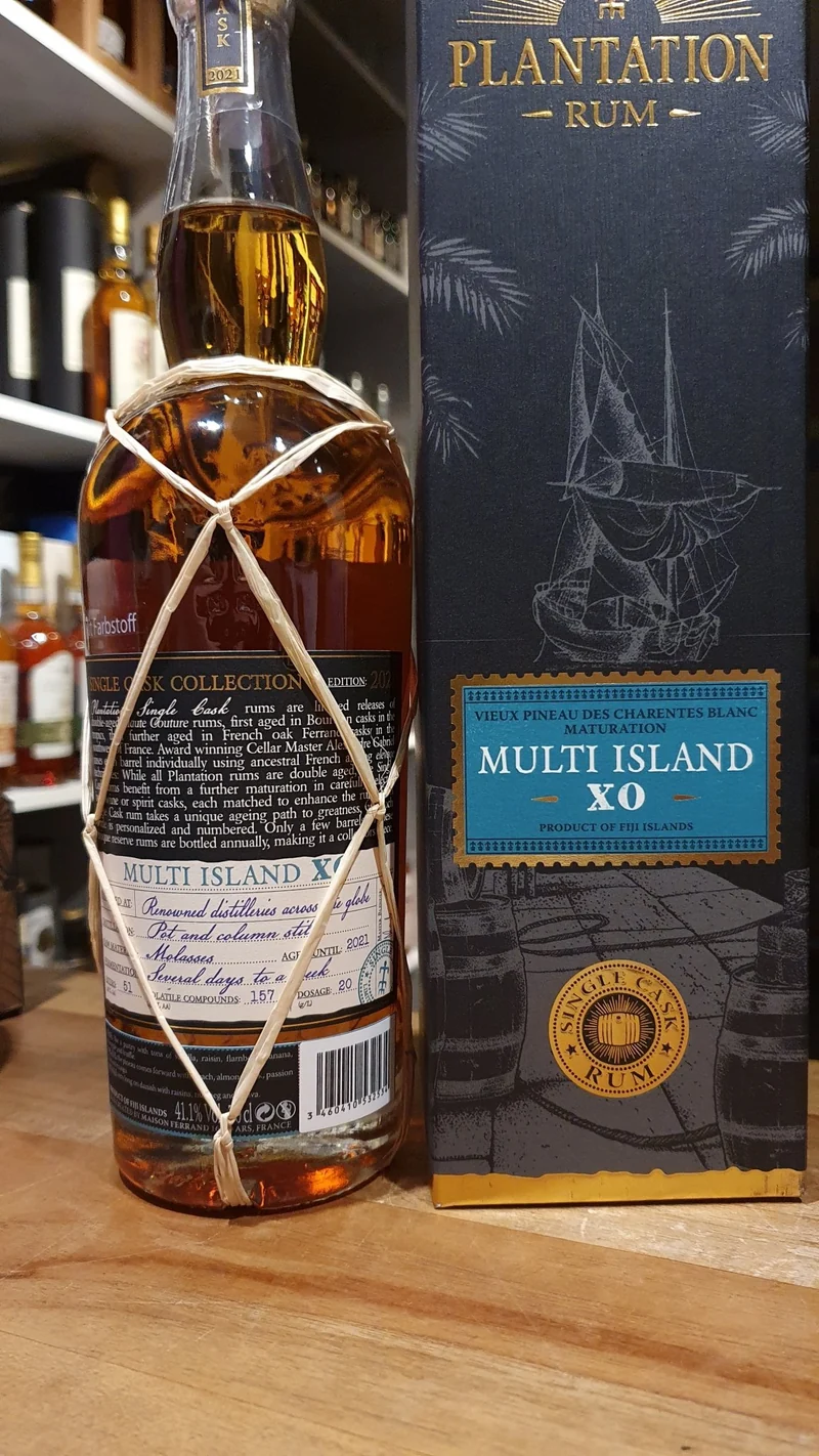 Plantation Multi Island 2021 PdC XO 0,7l 41,2% vol. single cask Rum Planteray