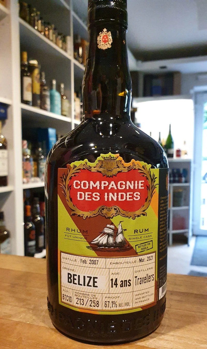 Compagnie des Indes Belize 2007 Travellers Dist 67,1% 14 y vol. 0,7l Rum Rhum
