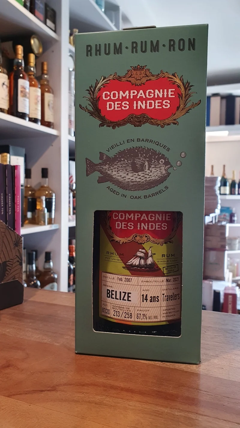 Compagnie des Indes Belize 2007 Travellers Dist 67,1% 14 y vol. 0,7l Rum Rhum