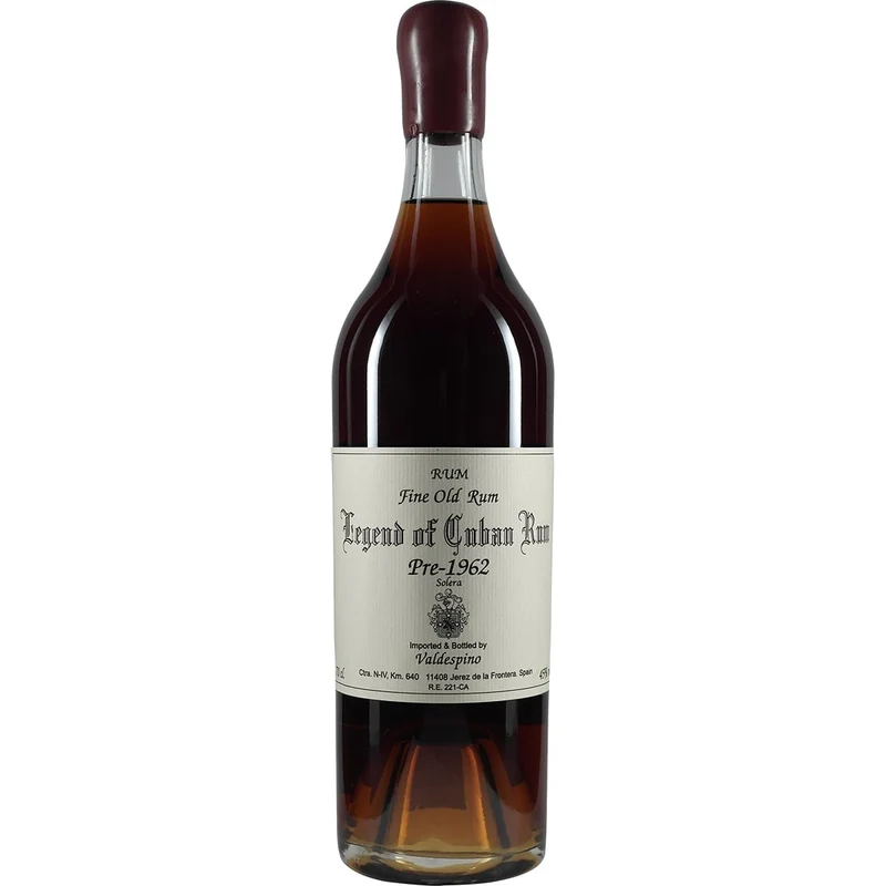 VALDESPINO LEGEND OF CUBAN RUM PRE-CASTRO 1962