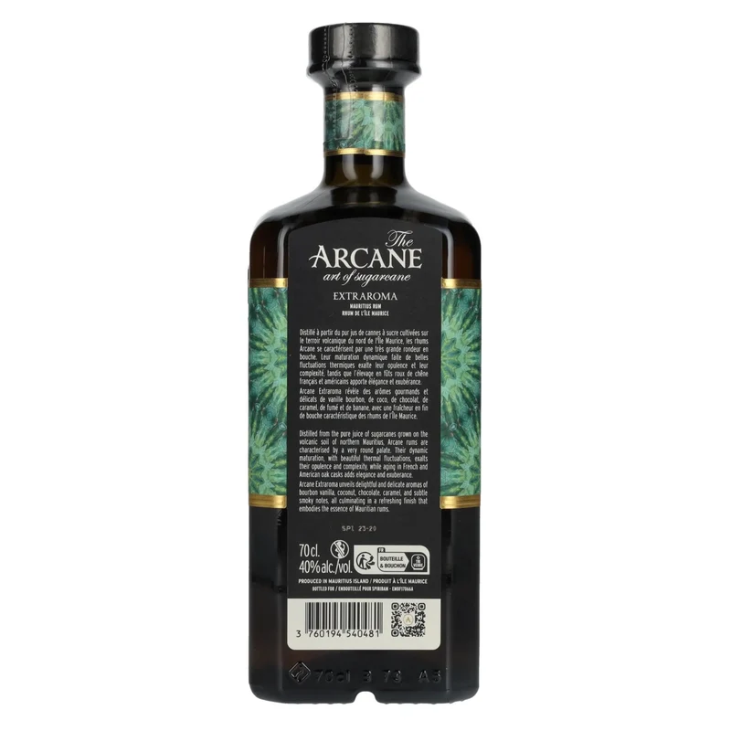 The Arcane EXTRAROMA Pure Cane Rum 40% Vol. 0,7l
