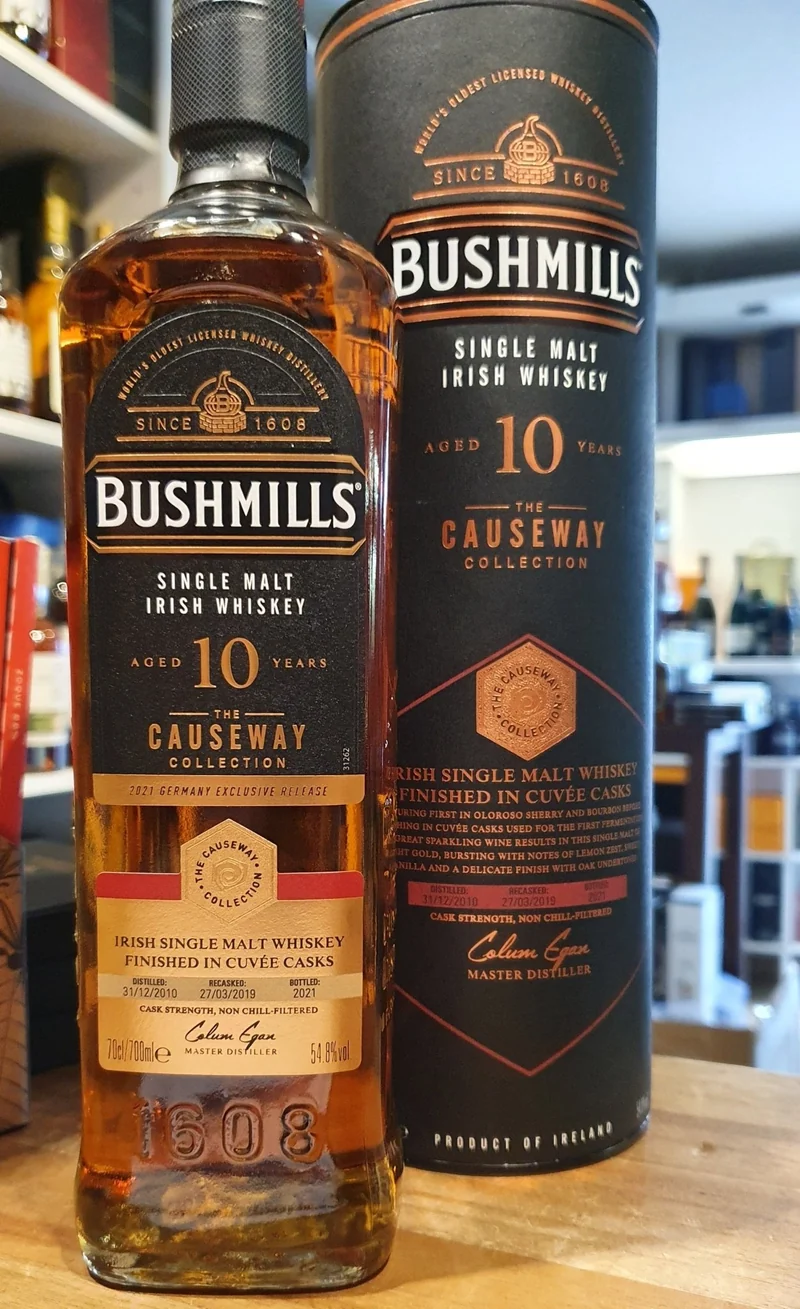 X Bushmills Causeway 2010 Cuvee cask Collection 10y 0,7l 54,8% vol. Irish Whiskey