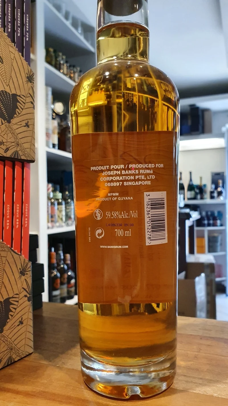 Banks 1997 Port Mourant Guyana Uitvlugt MPMM 0,7l 59,58% vol. #017 mit Holzkiste Rum single cask