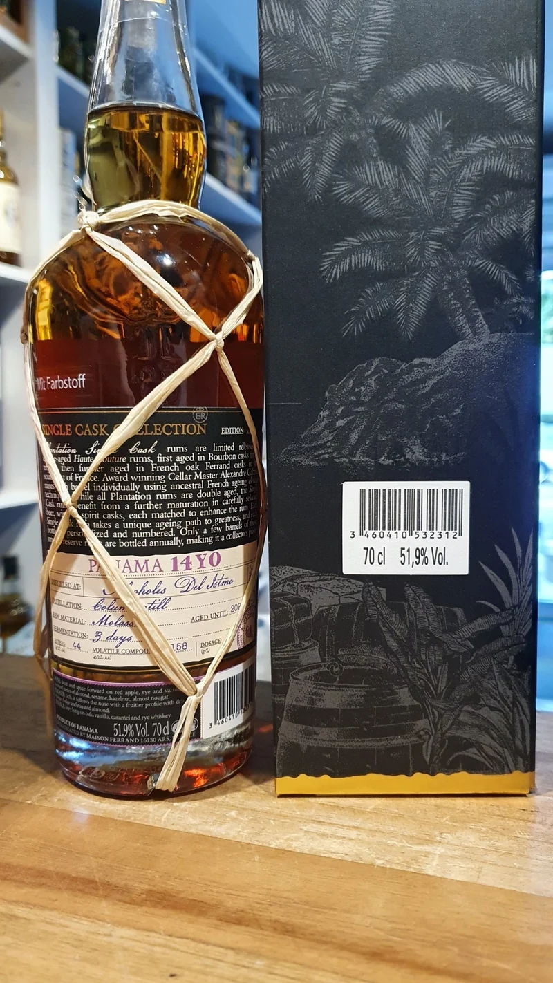 Plantation Panama 14y Rye Whiskey 2021 XO 0,7l 51,9% vol. hm single cask Rum Planteray