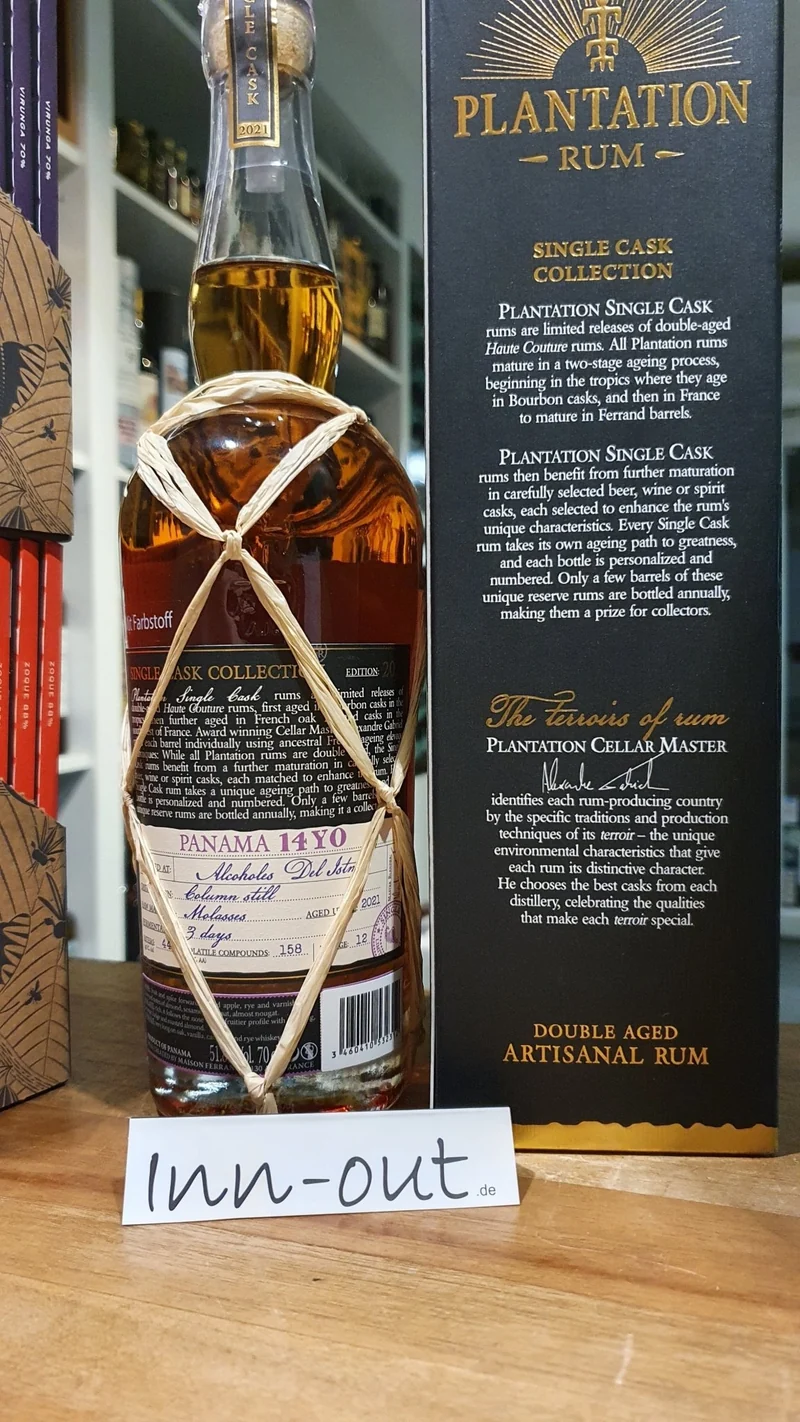 Plantation Panama 14y Rye Whiskey 2021 XO 0,7l 51,9% vol. hm single cask Rum Planteray
