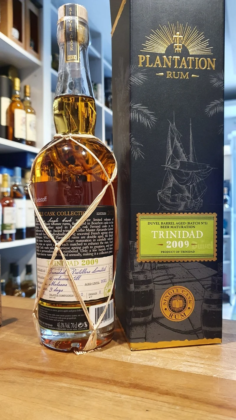 Plantation Trinidad 2009 Duvel 2021 XO 0,7l 45,3% vol. dp single cask Rum Planteray