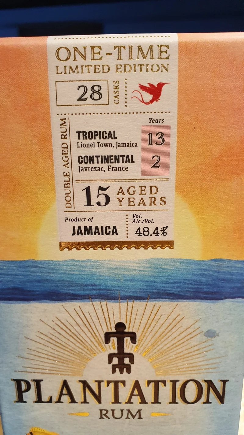 Plantation one time Jamaica Clarendon MSP 2007 2022 0,7l 48,4% vol. Rum Planteray