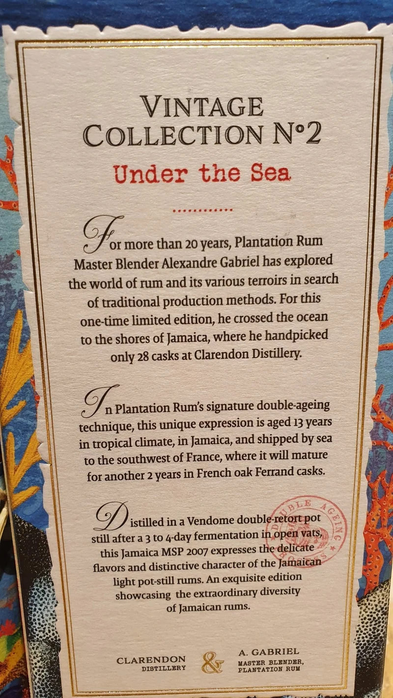 Plantation one time Jamaica Clarendon MSP 2007 2022 0,7l 48,4% vol. Rum Planteray