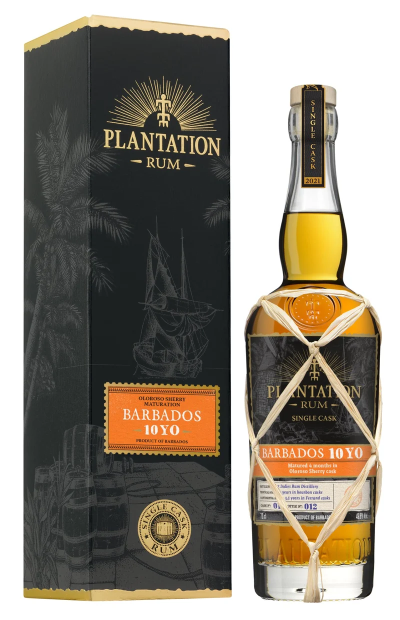 Plantation Barbados 10 Oloroso 2021 XO 0,7l 49% vol. single cask Rum Planteray
