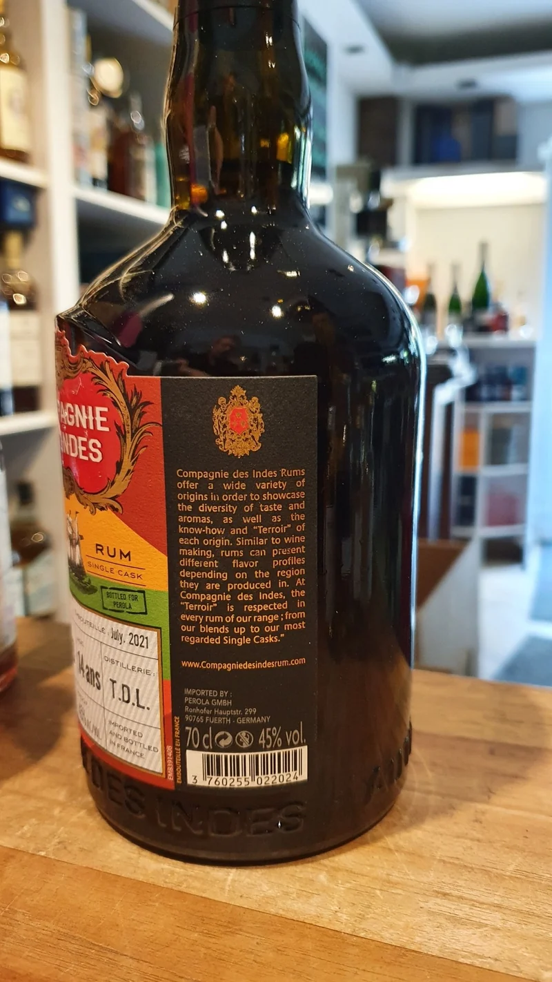 Compagnie des indes Trinidad 2006 14 Y T.D.L. 45% vol. 0,7l CDI Rum tdl gelb grün