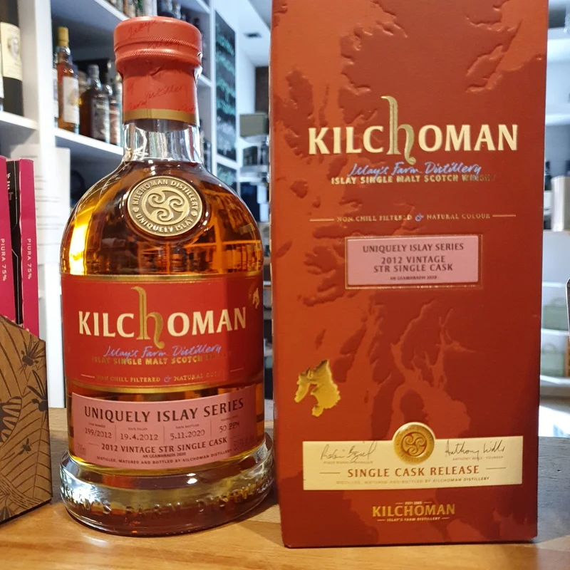 X Kilchoman an Geamhradh 2012 2020 STR Vintage Uniquely cask Edition Islay Series #199 cask single cask scotch whisky 0,7l 53,5 % vol. Fassstärke