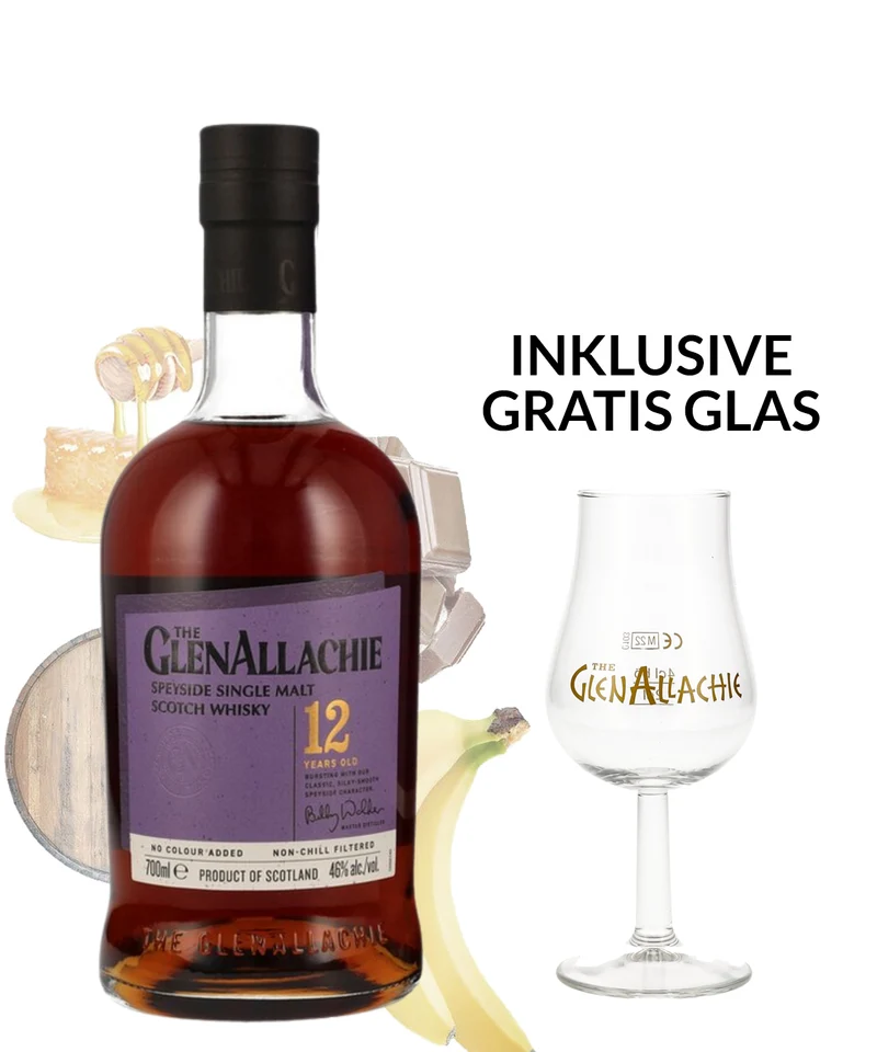 GlenAllachie 12 inkl. Gratis Glas
