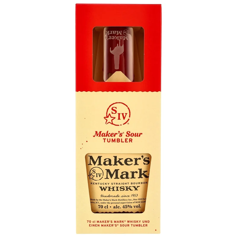 Maker's Mark - Kentucky Straight Bourbon in GP mit Glas - 45% Vol.