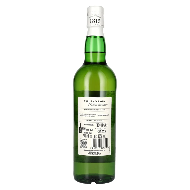 Laphroaig 15 Years Old Islay Single Malt Scotch Whisky 46% Vol. 0,7l