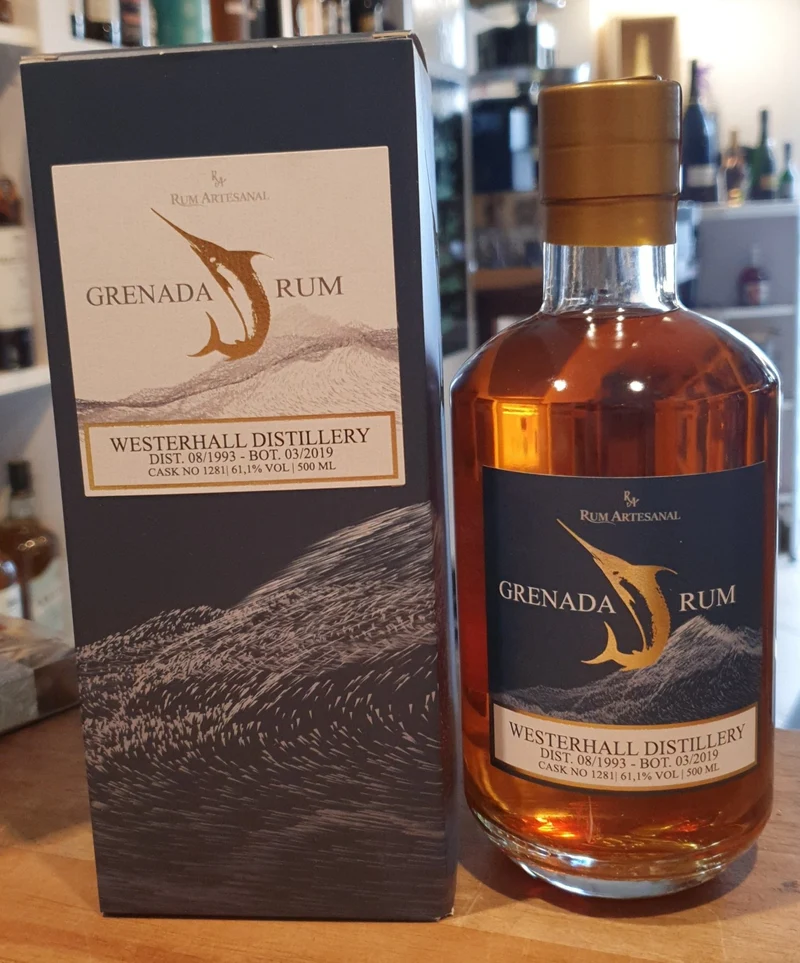 RA Grenada 1993 2019 25y Westerhall Dist. #1281 0,5l 61,1% vol. single cask Rum Artesanal
